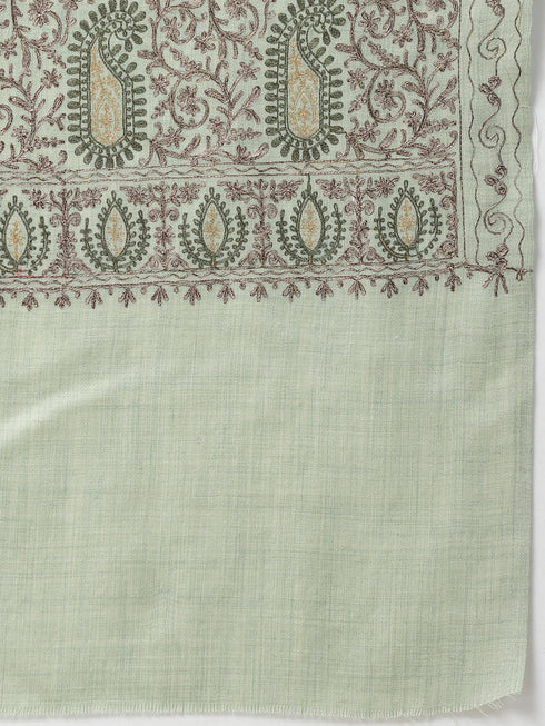 Women's Aari Embroidery Wool Shawl
